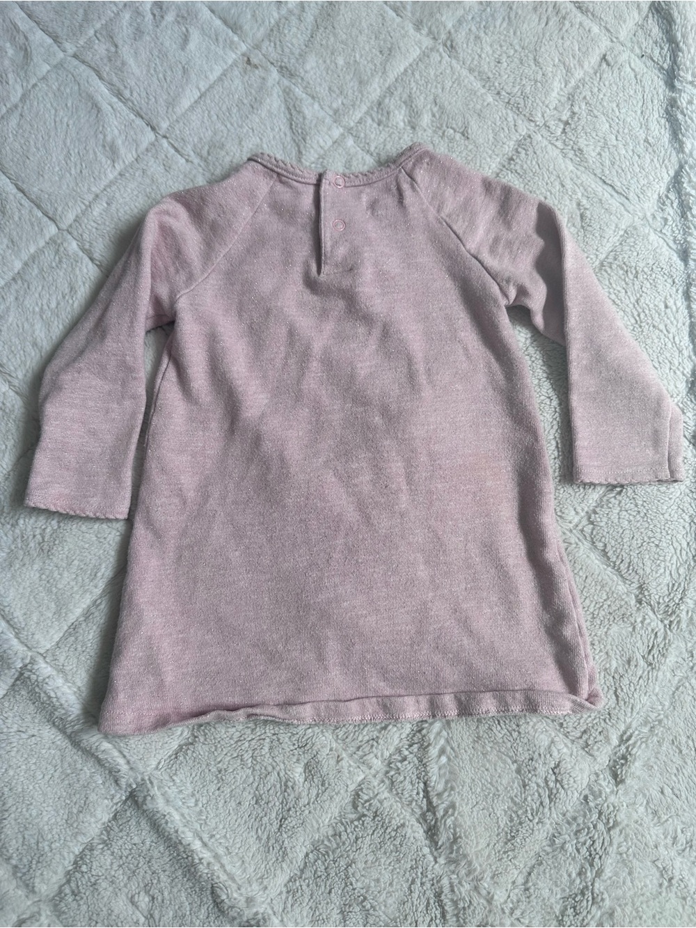 Mudpie | Pink and Cream Unicorn Raglan Dress | Size 2T - Picture 6 of 14